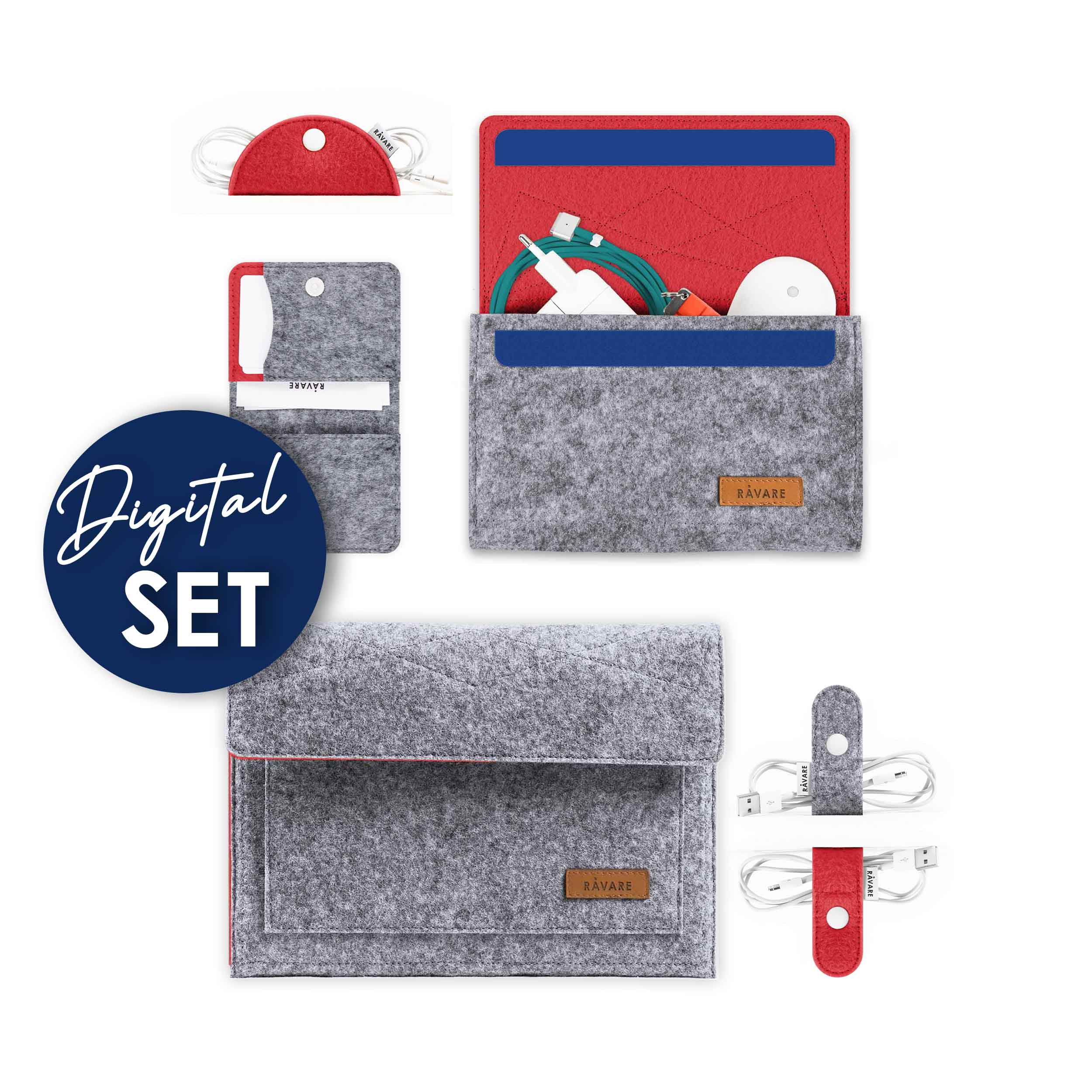 set-digital-rot.jpg Produktset DIGITAL hellgrau-rot – Bild 1